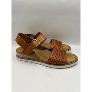 Bobs By Skechers Dessert Kiss Faux Leather Sandals Women Size 7